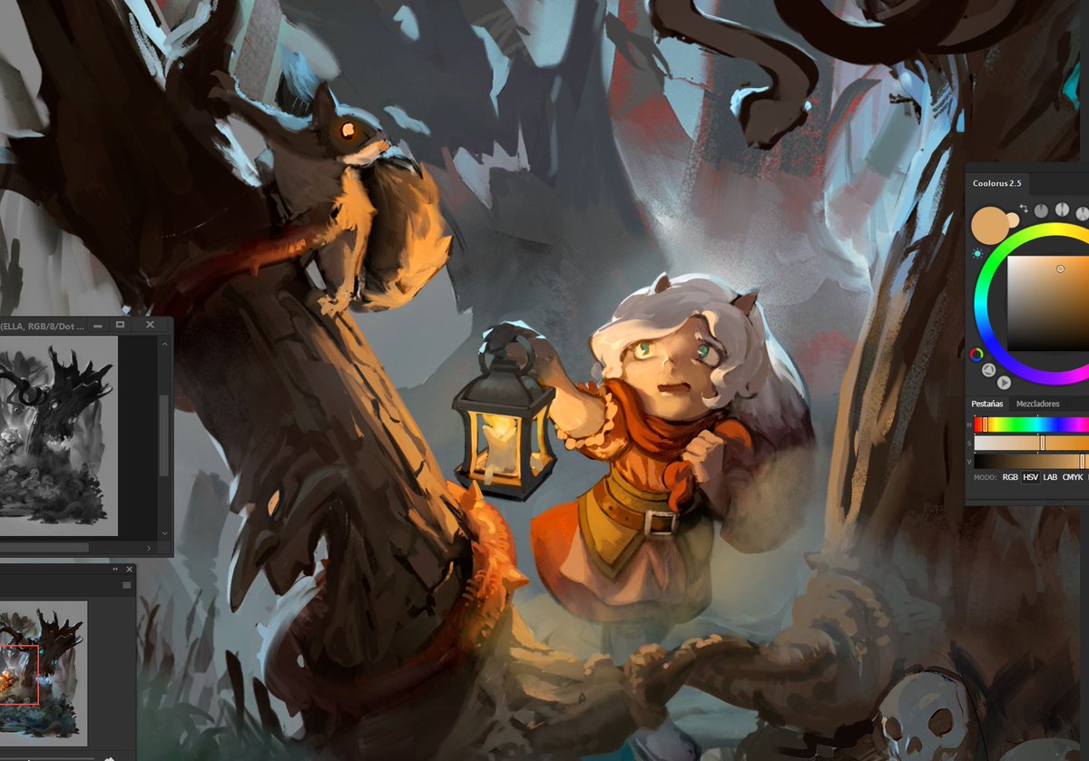 Close up of a current #WIP  for a #Commission