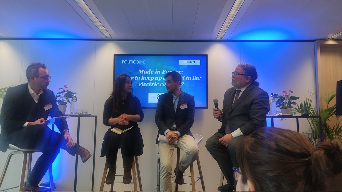 MarineTeixidor's tweet photo. Benjamin Krieger, Secretary General @CLEPA_eu says at #PoliticoLive event 'we want to see technology openness.' Solutions are needed for sectors hard to electrify. #CleanFuelsforAll https://t.co/KtG83x9Mya