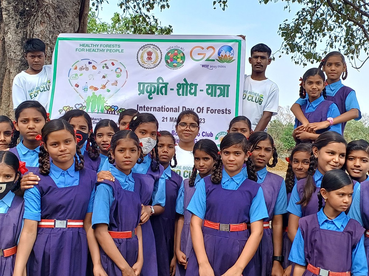 BodiesNature's tweet photo. @NITIAayog @cgforest @moefcc @IndiaDST @UNBiodiversity @UNEP @UNCCD @manojpingua 
#InternationalDayOfForest2023
#ForestAndHealth
#PrakartiSodhYatra
#NatureResearchWalk
#NatureBodiesEcoClub https://t.co/cmtH0Rl0Xv