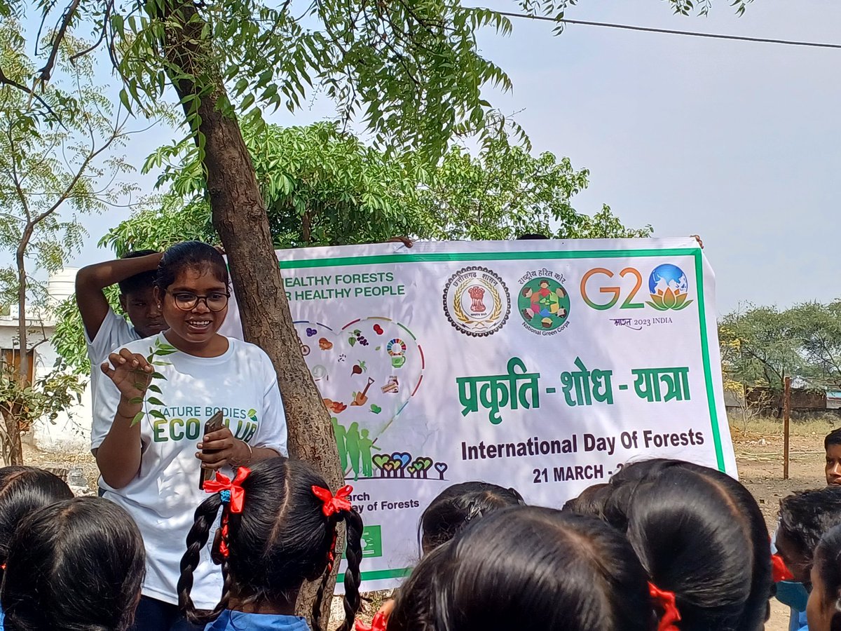BodiesNature's tweet photo. @NITIAayog @cgforest @moefcc @IndiaDST @UNBiodiversity @UNEP @UNCCD @manojpingua 
#InternationalDayOfForest2023
#ForestAndHealth
#PrakartiSodhYatra
#NatureResearchWalk
#NatureBodiesEcoClub https://t.co/cmtH0Rl0Xv