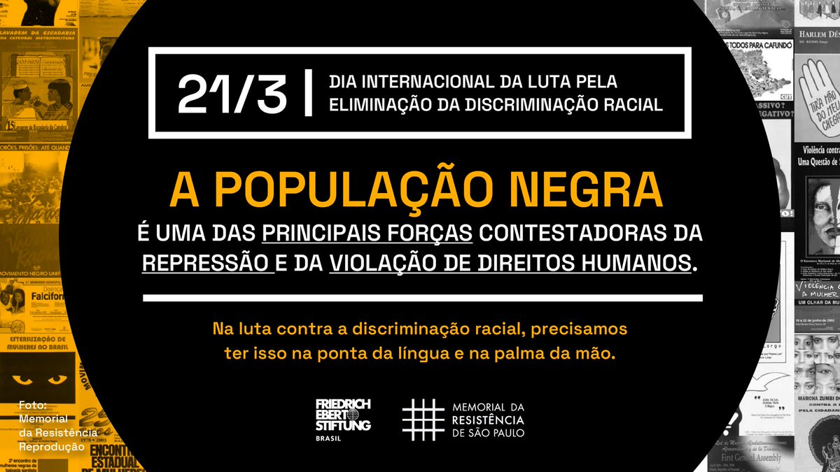 brasil_fes's tweet photo. #21M | 📚 Fruto de uma parceria entre a #FESBrasil e o @memorialdaresis o catálogo da exposição Memórias do Futuro: Cidadania Negra, Antirracismo e Resistência traz à tona um panorama histórico de mais de um século de lutas por direitos da população negra. https://t.co/zNEVGZtgn2