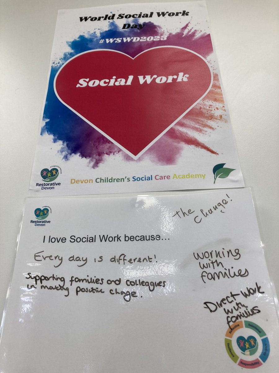KaraPavier's tweet photo. A great morning with colleagues celebrating World Social Work Day. We shared tools and stories, and some pastries 😉🥰 #RPDevon https://t.co/rszd1p0Kvx