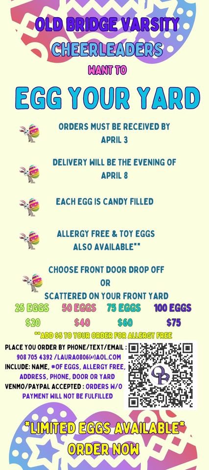 Help support the Old Bridge High School Cheerleading Team💜Proceeds will go to students buying their state championship rings💍 @OldBridgeTPS @FazioSally