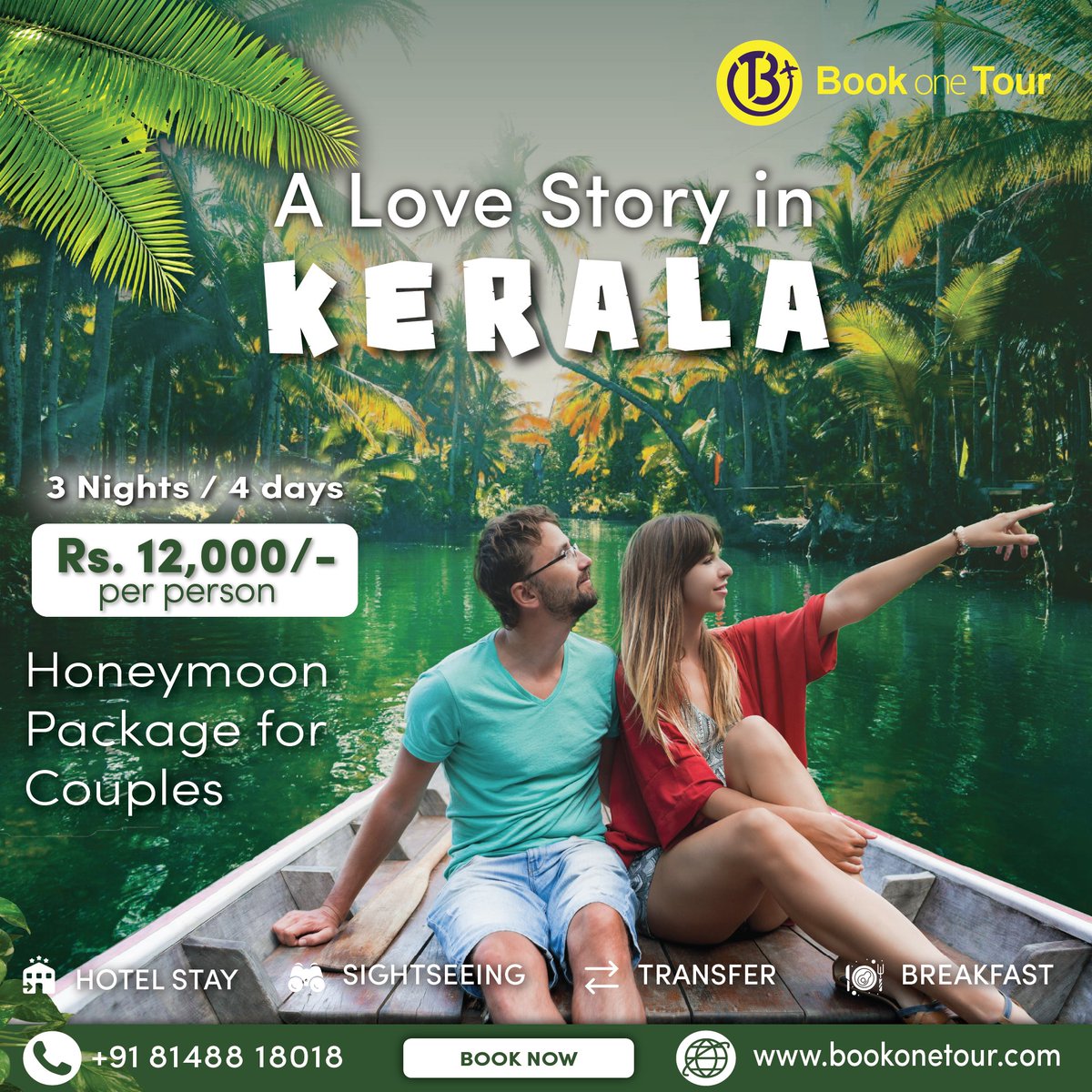 🌴🌹 Fall in love all over again with our enchanting Kerala honeymoon packages! ❤️💍
#KeralaHoneymoon #RomanticGetaway #bookonetour #HoneymoonPackages #LoveIsInTheAir  #KeralaHouseboatHoneymoon #keralatour #tourpackages #keralapackages #kerala #trip #honeymoontrip #honeymoon