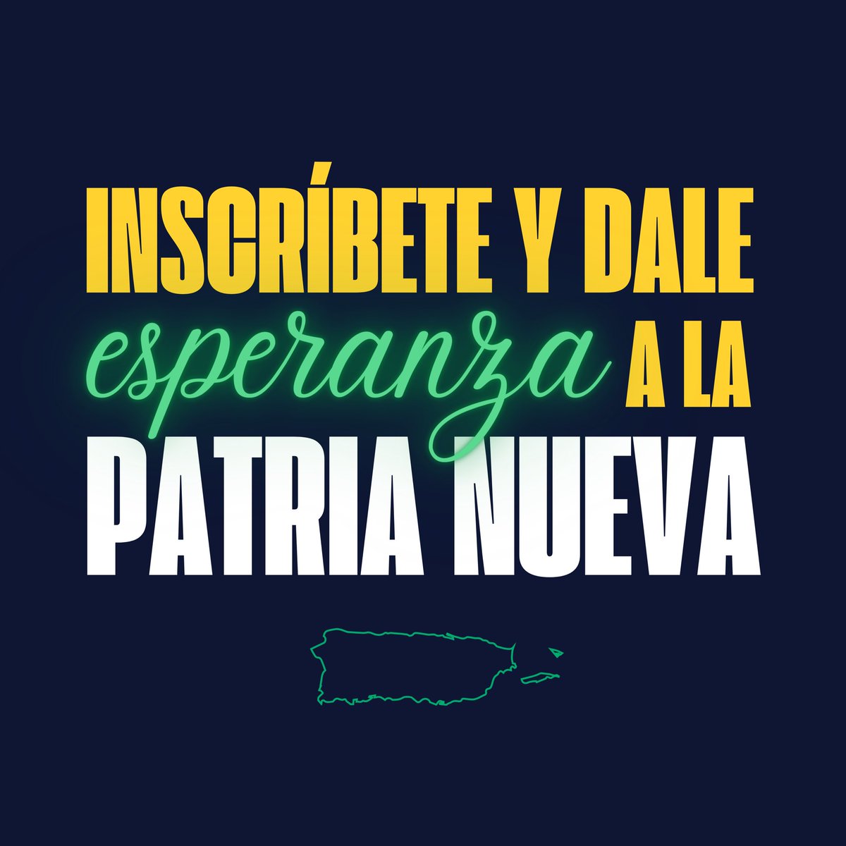 ComisionadoPIP's tweet photo. Joven, inscríbete y dale esperanza a la #PatriaNueva. 

Encuentra tu JIP: https://t.co/Edv5B7uka5 https://t.co/VIobpMaPoT
