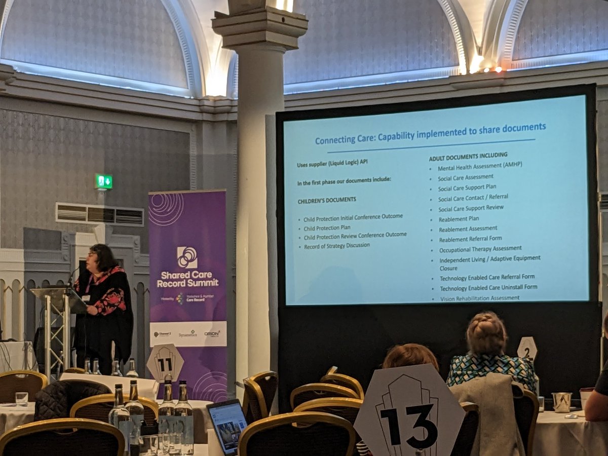 @NHSscw Shared Care Record expert Tracey O'Brien is sharing the lessons learnt from 10 years of data sharing through @connecting_care in the south west at @YHCareRecord #SharedCareRecord conference in Leeds today.