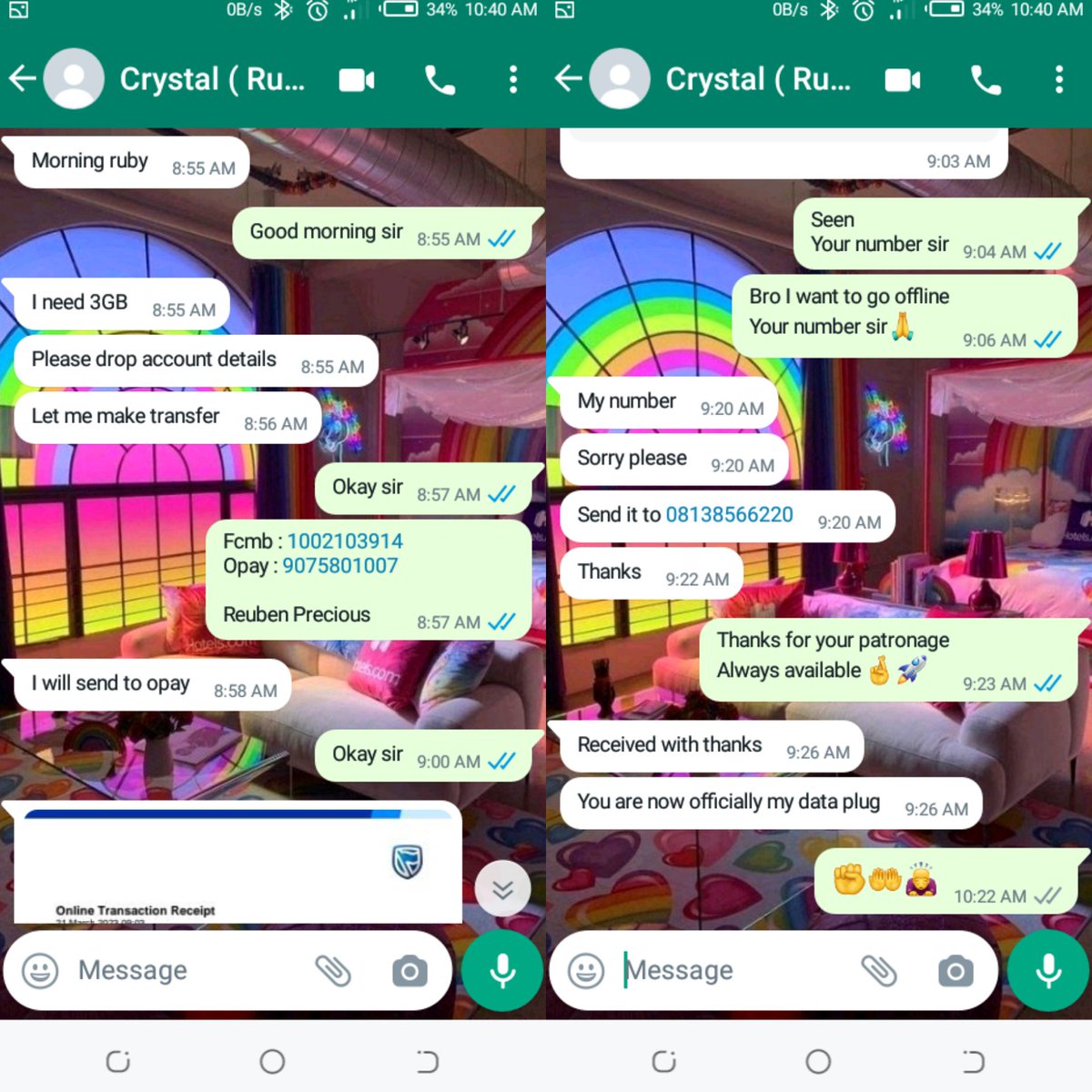 Rubyjazz23's tweet image. Hey beautiful Ladies and guys 
You can now get data at cheap rate and save more for your needs
Dm me now wa.link/jzxwbn to get your data

Please retweet this post as my buyer might be on your tl 🙏