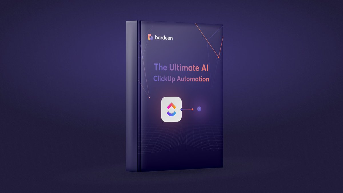 Stop wasting hours doing manual work.

Here is an AI automation guide with:
1. ClickUp automations
2. ChatGPT marketing prompts
3. AI tools compilation

Collaboratively prepared with Bardeen 

To get it,

1. Like
2. Comment '😍'
3. Retweet
4. Follow me and <a href="/bardeenai/">Bardeen</a>