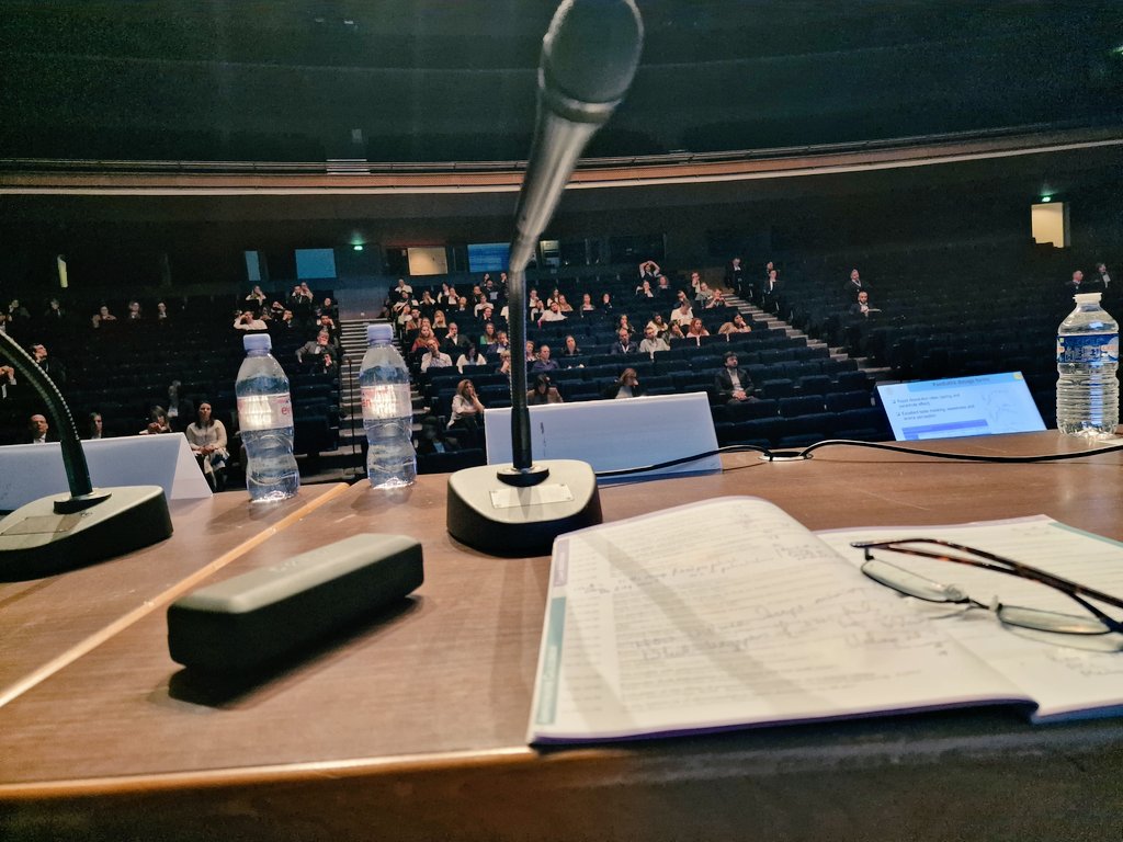 #PBP Marseilles a joyous occasion as community delighted to be back in person. <a href="/hend_abdelhakim/">Hend Abdelhakim</a> promoting #Gustoceutics, <a href="/ZoeLWhiteley/">Zoe Rahim</a> gave barnstorming presentation, @FotakiN giving plenary and me doing some chairing.