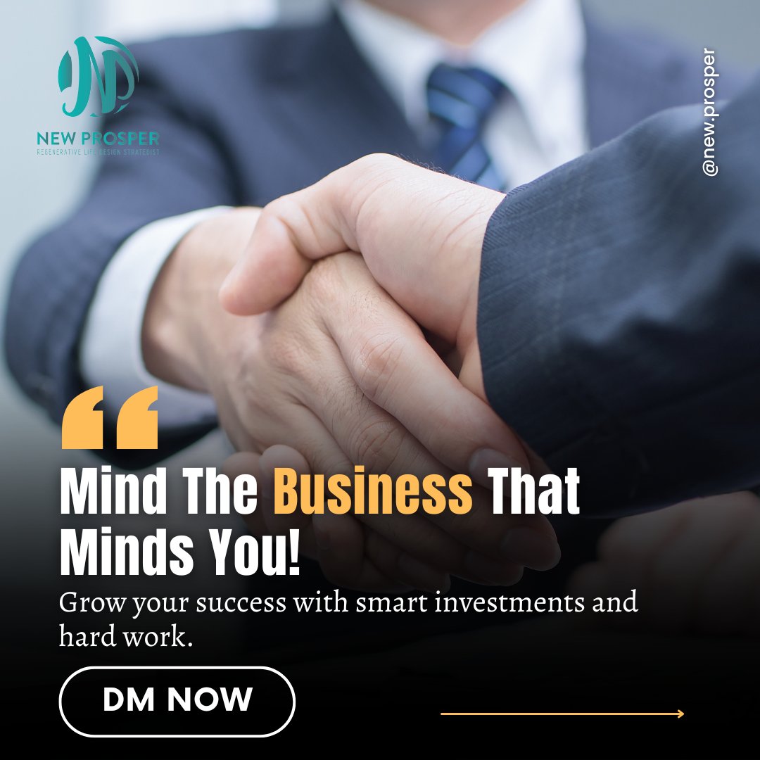 Mike Wird (@mikewirdthe33rd) on Twitter photo Mind the business that minds you. Grow your success with smart investments and hard work.
Get started today with our business and investment consultation.
๐ mike@newprosperlife.com
๐ฒ (720) 674-7491
#BusinessSuccess #businessconsulting #investing #businessgrowth Mind the business that minds you. Grow your success with smart investments and hard work.
Get started today with our business and investment consultation.
๐ mike@newprosperlife.com
๐ฒ (720) 674-7491
#BusinessSuccess #businessconsulting #investing #businessgrowth