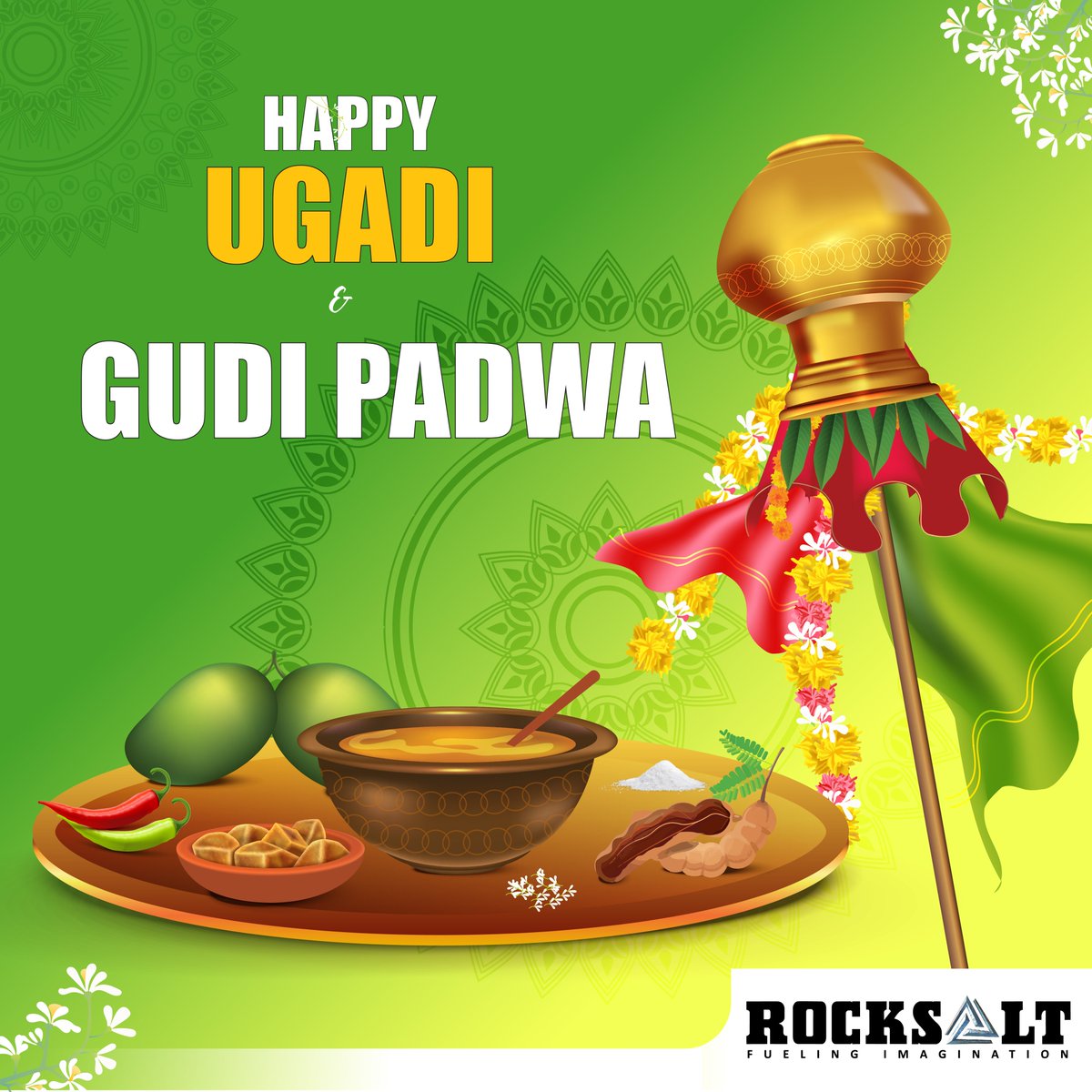 May your new year be filled to the brim with the delicious flavours of this festival. Happy Gudi Padwa &amp; Ugadi!

#gudipadwa #ugadi #Rocksalt #RocksaltInteractive #gamingindustry