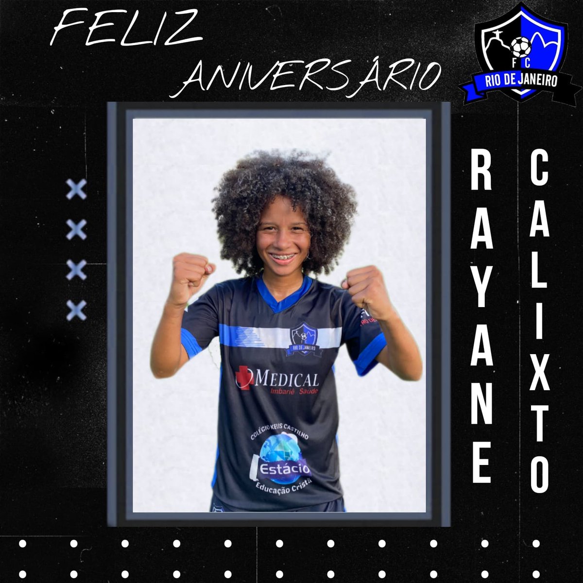 fcrjfeminino's tweet photo. Hoje é aniversário da nossa atleta @rayanecalixto57.
Parabéns, felicidades e muito sucesso com essa camisa!💙🖤👏🏾🎉
#fcrjfeminino #aniversario #daiane https://t.co/owEuWMBjSd