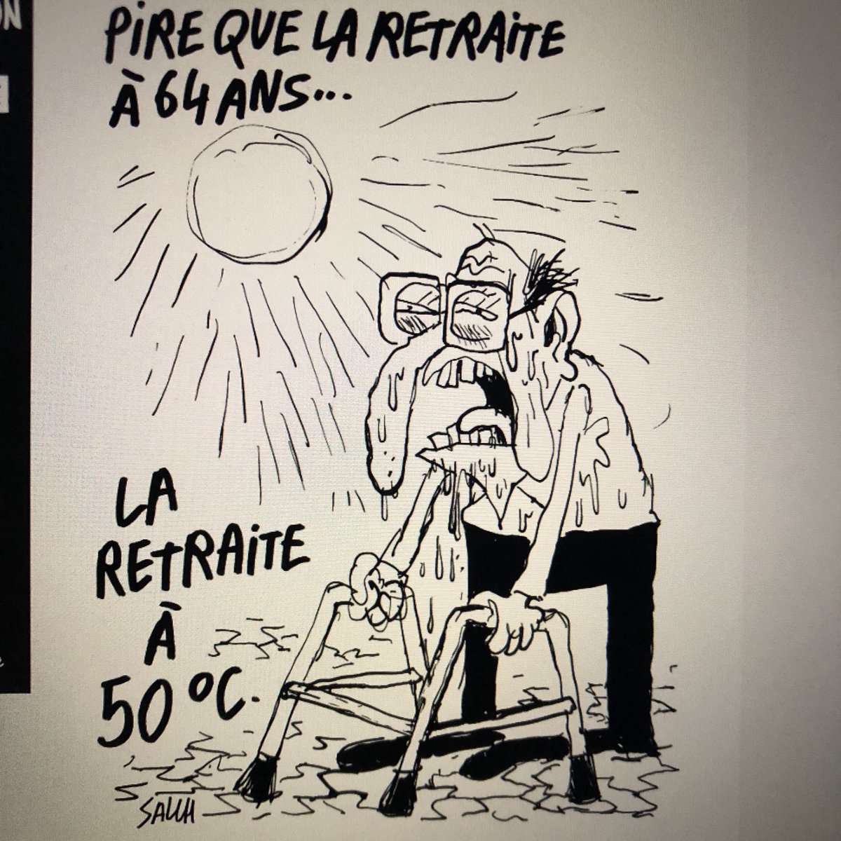 Pire que le retraite à 64 ans….(Salch,Charlie Hebdo)😳