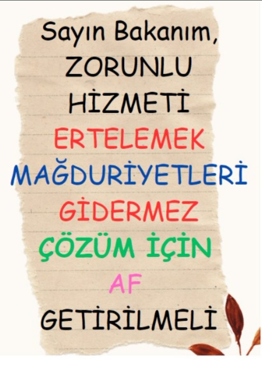 Ali Çelebi (@alicelebi0343) on Twitter photo <a href="/prof_mahmutozer/">Mahmut Özer</a> 5 yıllık zorunlu hizmet görevimin 4 yılını tamamladım. Ailevi nedenlerden 1 yıl tamamlanmış zorunlu hizmet görevim kaldı. Zorunlu hizmet affı bekliyoruz.
<a href="/RTErdogan/">Recep Tayyip Erdoğan</a>
<a href="/prof_mahmutozer/">Mahmut Özer</a>
<a href="/RTErdogan/">Recep Tayyip Erdoğan</a>
<a href="/tcmeb/">Millî Eğitim Bakanlığı</a>
<a href="/tcbestepe/">T.C. Cumhurbaşkanlığı</a> <a href="/prof_mahmutozer/">Mahmut Özer</a> 5 yıllık zorunlu hizmet görevimin 4 yılını tamamladım. Ailevi nedenlerden 1 yıl tamamlanmış zorunlu hizmet görevim kaldı. Zorunlu hizmet affı bekliyoruz.
<a href="/RTErdogan/">Recep Tayyip Erdoğan</a>
<a href="/prof_mahmutozer/">Mahmut Özer</a>
<a href="/RTErdogan/">Recep Tayyip Erdoğan</a>
<a href="/tcmeb/">Millî Eğitim Bakanlığı</a>
<a href="/tcbestepe/">T.C. Cumhurbaşkanlığı</a>