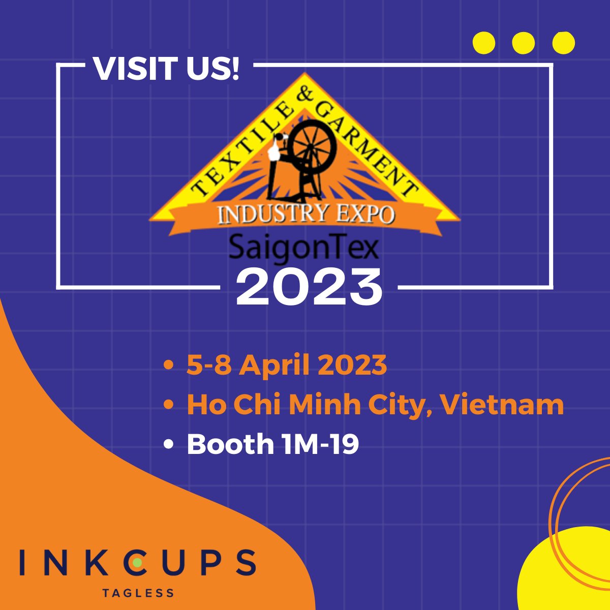 InkcupsNow's tweet image. Trade Show Alert! Who will be at SaigonTex next month? If you haven&apos;t yet, register today &amp;gt;&amp;gt;&amp;gt; bit.ly/3TnJVEC 

📍 Ho Chi Minh City, Vietnam
📆 Wednesday, April 5th through Saturday, April 8th

#Inkcups #PadPrinter #Tagless