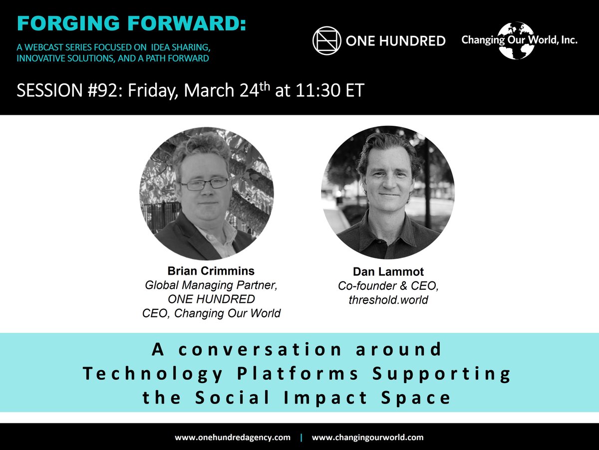 This Friday <a href="/briancrimmins9/">Brian Crimmins</a> will be joined by Dan Lammot for a conversation around #technology platforms supporting the #socialimpact space. Grab your spot today by visiting: bit.ly/FFCWOH2023