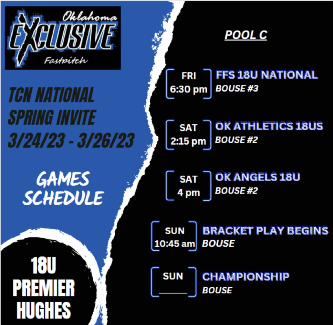 So excited for our first tournament of the season in Choctaw this weekend! I’m ready to be on the field with my girls! 💙 <a href="/OKExclusiveSB/">OK Exclusive Softball</a> <a href="/USAOCoachJ/">Jadyn Wallis</a> @edmondcoach5 <a href="/UCOSoftball/">UCOSoftball</a> <a href="/tori_green15/">Tori Green</a> <a href="/OCeaglesSB/">OC Softball</a> <a href="/ShaleeRodriguez/">Shalee Rodriguez</a> <a href="/rsusoftball/">RSU Softball</a> <a href="/RiverHawksSB/">🥎 RiverHawks Softball 🥎</a>