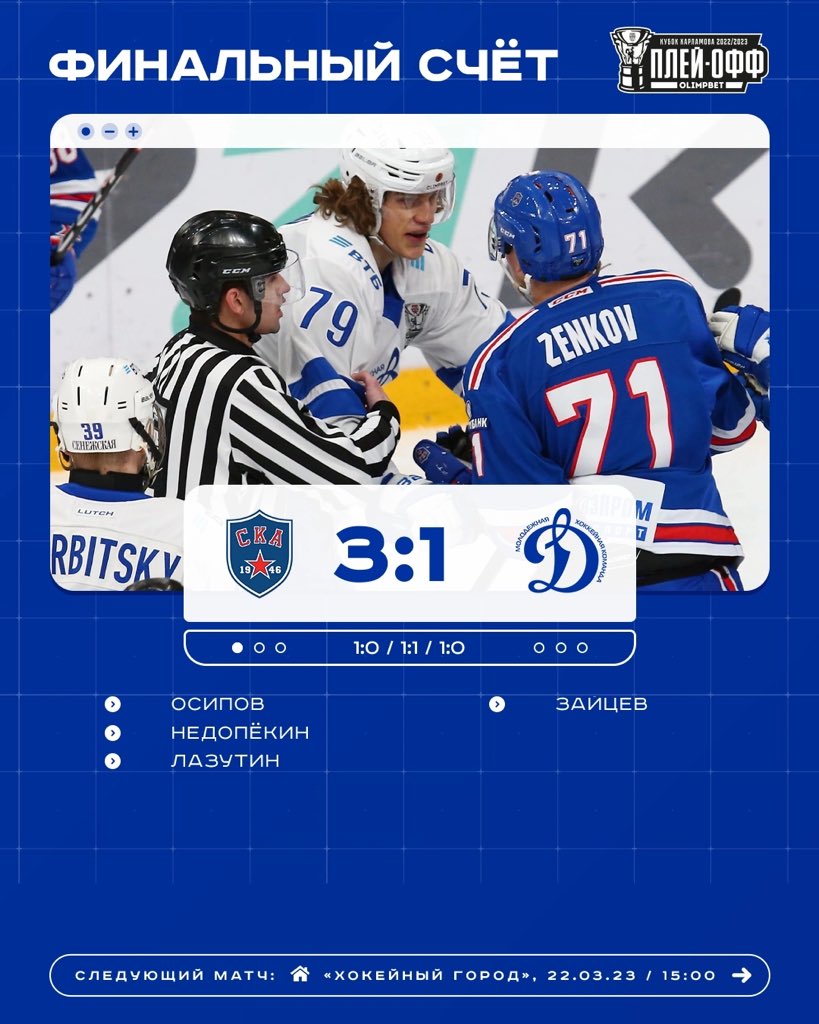 🤷‍♂️ Боролись, но не смогли реализовать свои моменты

💪 Завтра нас ждет продолжение серии!

#МыДинамо