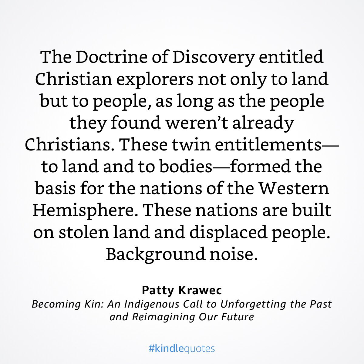 The #DoctrineOfDiscovery —