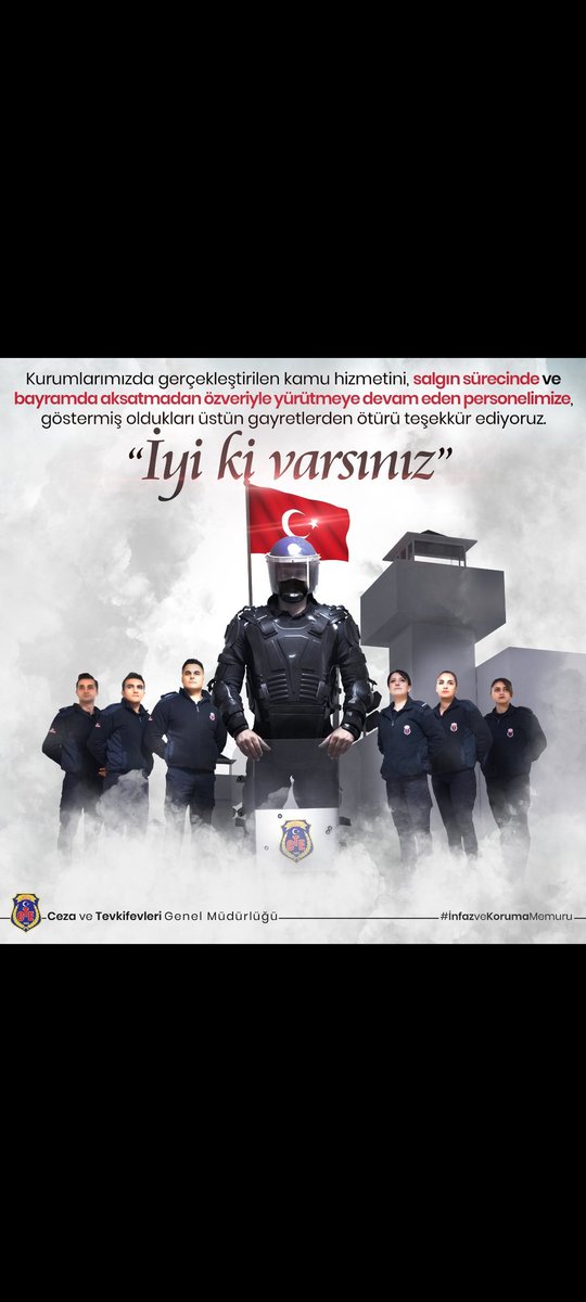 infazvkoruma82's tweet photo. Saldırılara uğrayan, küfre ve hakarete maruz kalan tüm bunlara rağmen canla başla devleti ve milleti için fedakarca görev yapan İnfaz ve Koruma Memurlarıdır.

#şimdisırainfazkorumada https://t.co/fq3t7Gv521