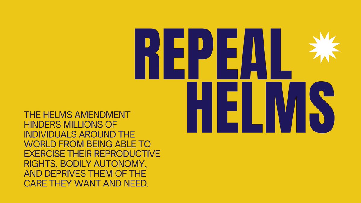 IpasOrg's tweet photo. The #Helms amendment hinders millions of individuals worldwide from exercising their #ReproRights & bodily autonomy, depriving them of the care they want & need. It is time to #EndHelms for good. #RepealHelms https://t.co/XiBM1U4byR https://t.co/elWro26JuS
