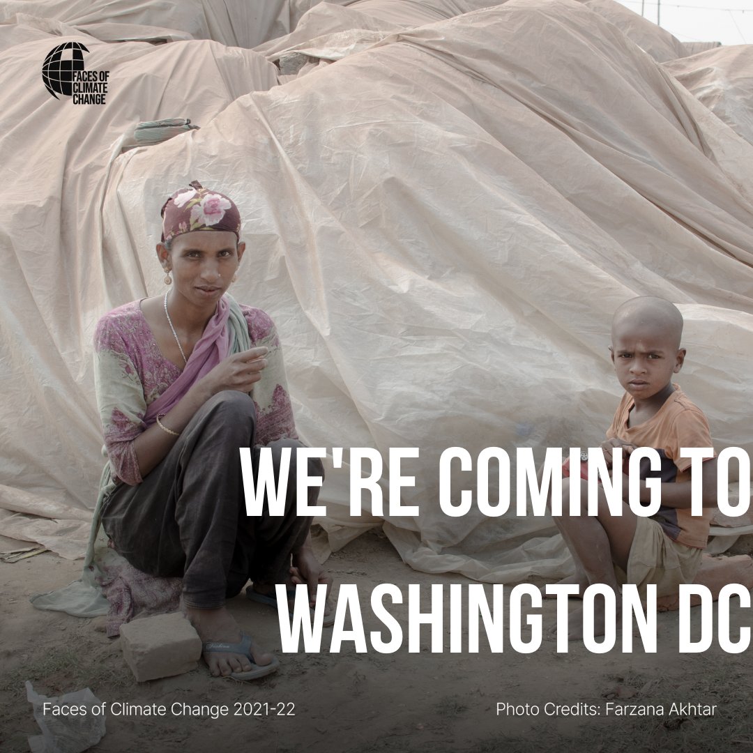 Faces of Climate Change is delighted to announce that we’ll be coming to Washington DC next month 

To celebrate Earth Day, the Georgetown Environmental Justice Program will be hosting us from the 17th until the 22nd of April 

#Climateaction  #Photographycompetition