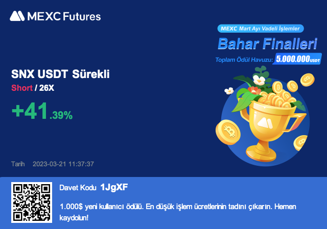 #SNX 26x Short 

#Bitcoin #BTC #Eth #BNB #XRP #ADA #gns #DOGE #STMX #neo #LTC #Shib #GTC #ETC #trb #MASK #GRT #DF #Magic #CFX #APE #jasmy #GMT #JOE #CHESS #Lina #MDT #PYR #bel #OCEAN #NMR #Lina #Ren #Dodo #Omg #iris #Eos #Qtum

detaylı bilgi için DM üzerinden iletişime geçiniz.