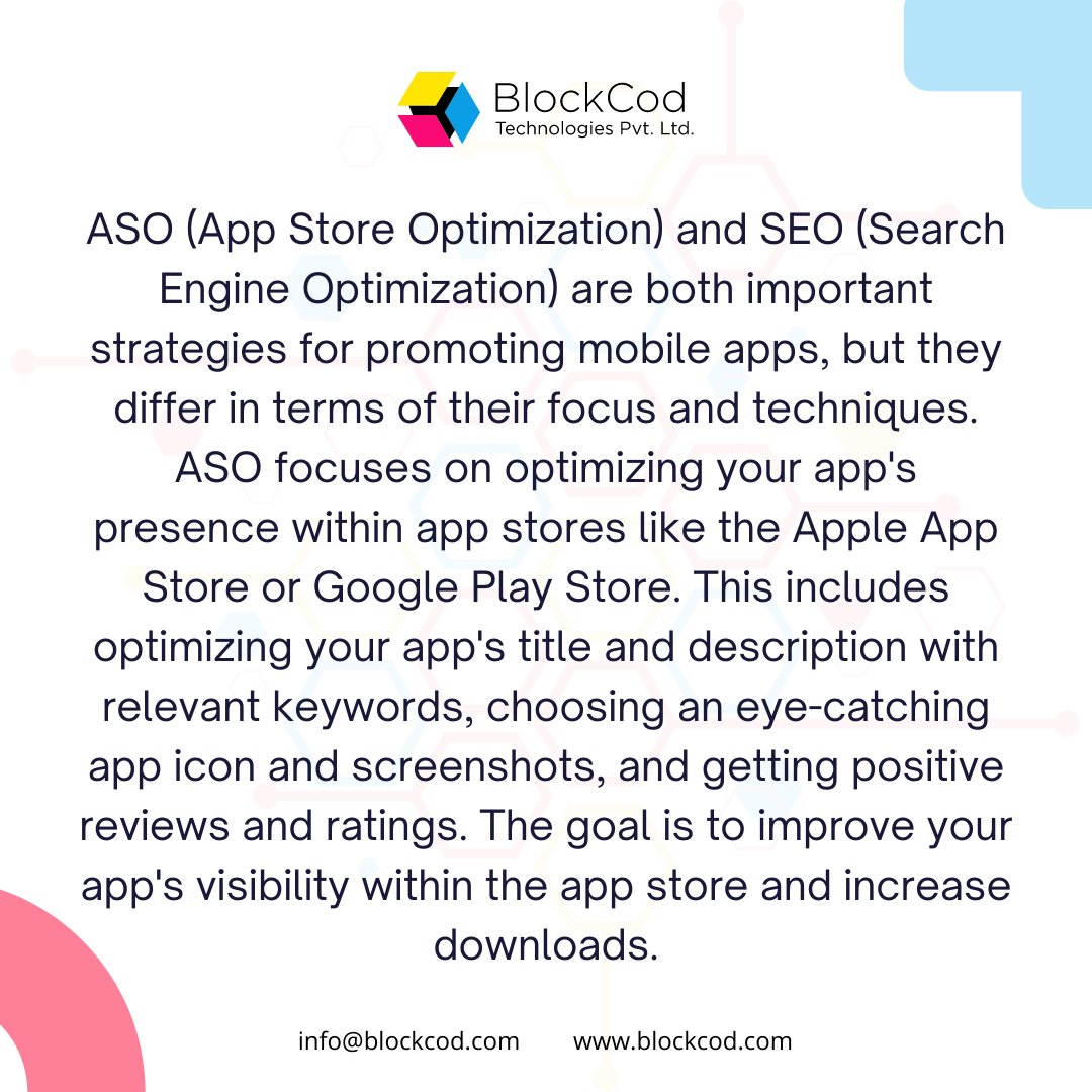BlockCod_Tech's tweet photo. ASO vs SEO
Follow @blockcod_tech for more
.
.
.
.
.
.
.
#blockcod #blockcodtechnologies #software #softwarecompany #itcompany #startup #company #information #facts #app #appdevelopment #helpful #news #technology #business #it #socialmedia #likesforlike #followforfollowback #seo https://t.co/Ka5LqC1Wvn