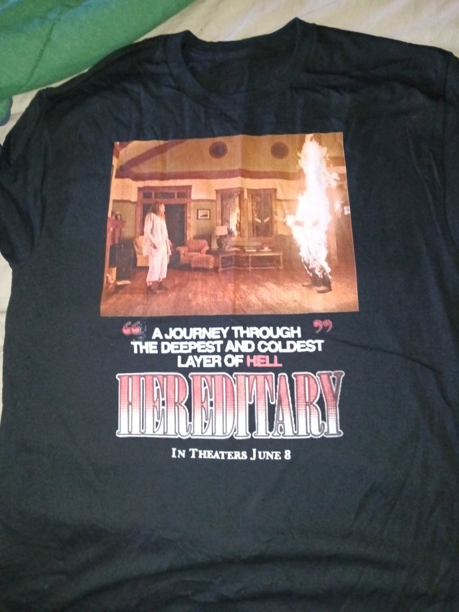 New shirt day #hereditary #horror #2010shorror #tonicollette #ariaster #gabrielbyrne #A24