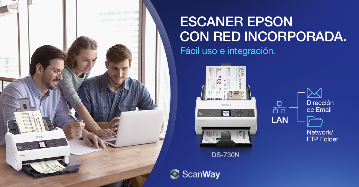 EpsonLatin's tweet photo. Simplifique su vida con el escáner DS-730N de Epson: escaneo sin cables, alta velocidad y resolución de calidad. Optimice su flujo de trabajo y ahorre tiempo y esfuerzo. ¡Escanee con facilidad y confianza! #Scanners #ScanNow #CortaElCable https://t.co/Rmc8eOL285