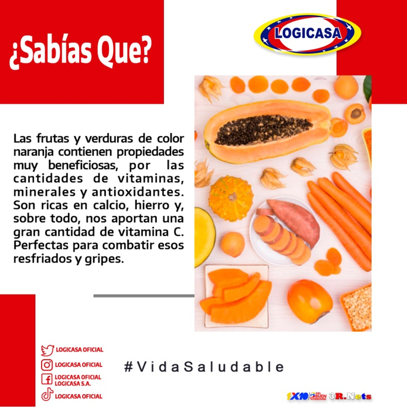 LogicasaOficial's tweet photo. #21mar #MartesSaludable Los alimentos de color naranja no son solo atractivos por su intenso color, aroma y sabor, sino por los múltiples beneficios que traen a la salud humana. Son ricas en calcio, hierro y, sobre todo, nos aportan una gran cantidad de vitamina C @NicolasMaduro https://t.co/WkPGnqkChn