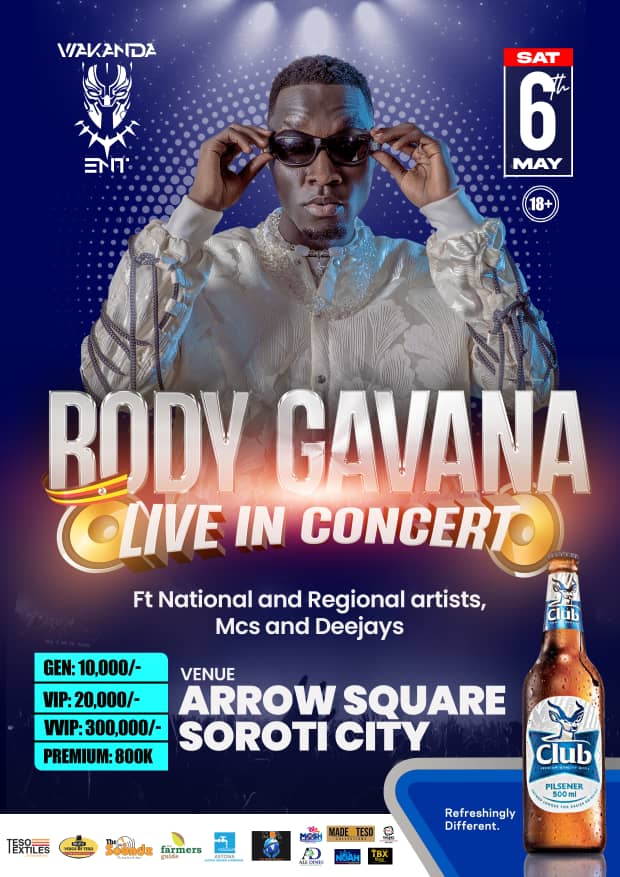 Its Now Official the Biggest Celebration to Eastern Music is going down at @SorotiCity
Expect Nothing Less but the Best Songs
@deejaylyts @theSoundzug @ClubPilsener
@RodyGavana1 @MrKalz @Noah_Elquido
@wakandaent
#6thMayArrowSquare
#RodyGavanaLive