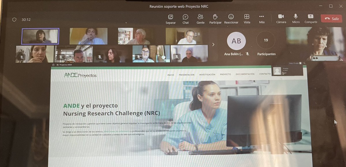 ANDEorg's tweet photo. Reunión del Comité Director y Comité Evaluador del Proyecto Nursing Research Challenge #NRCH participa su promotora @tiscar_vertisg @CNDE_es @CGEnfermeria @Investenisciii Sociedades Científicas, Real Academia de Enfermeria y otros representantes implicados en la Investigacion https://t.co/tbzaRT2CNS