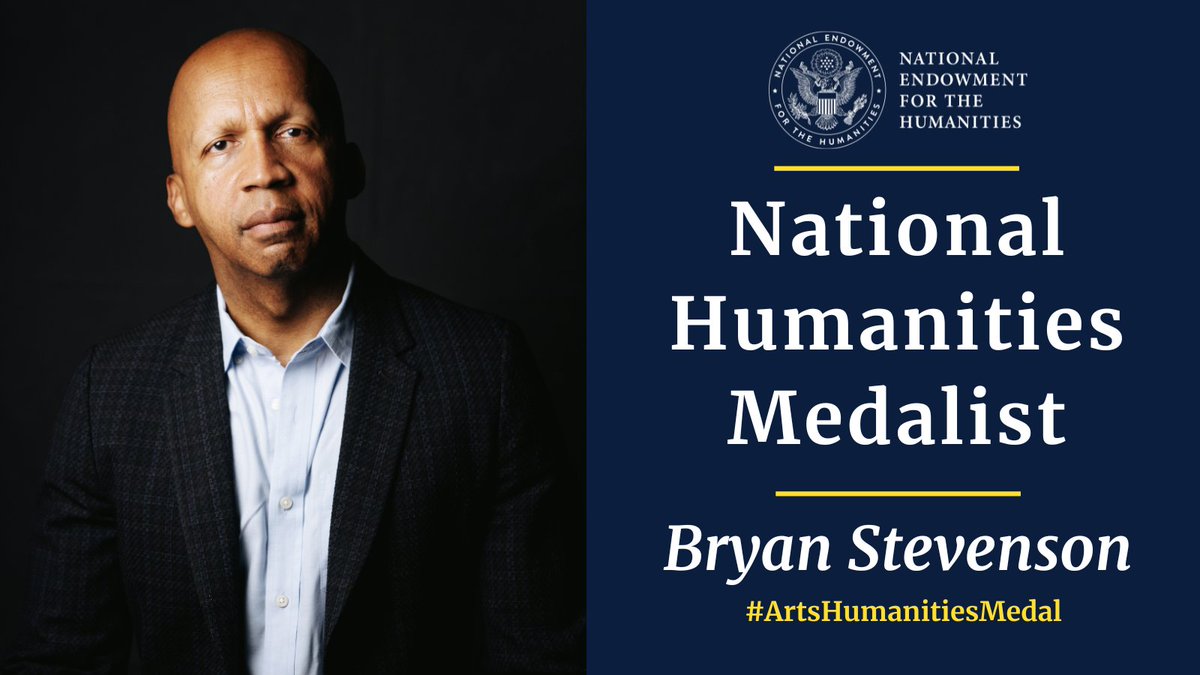 National Endowment for the Humanities (@nehgov) on Twitter photo Bryan Stevenson is the founder and Executive Director at <a href="/eji_org/">Equal Justice Initiative</a>.
Stevenson is recognized “for his moral call to redeem the soul of our Nation.”
Learn about Stevenson and his advocacy work, here: bit.ly/3yTgOjh
#ArtsHumanitiesMedals Bryan Stevenson is the founder and Executive Director at <a href="/eji_org/">Equal Justice Initiative</a>.
Stevenson is recognized “for his moral call to redeem the soul of our Nation.”
Learn about Stevenson and his advocacy work, here: bit.ly/3yTgOjh
#ArtsHumanitiesMedals