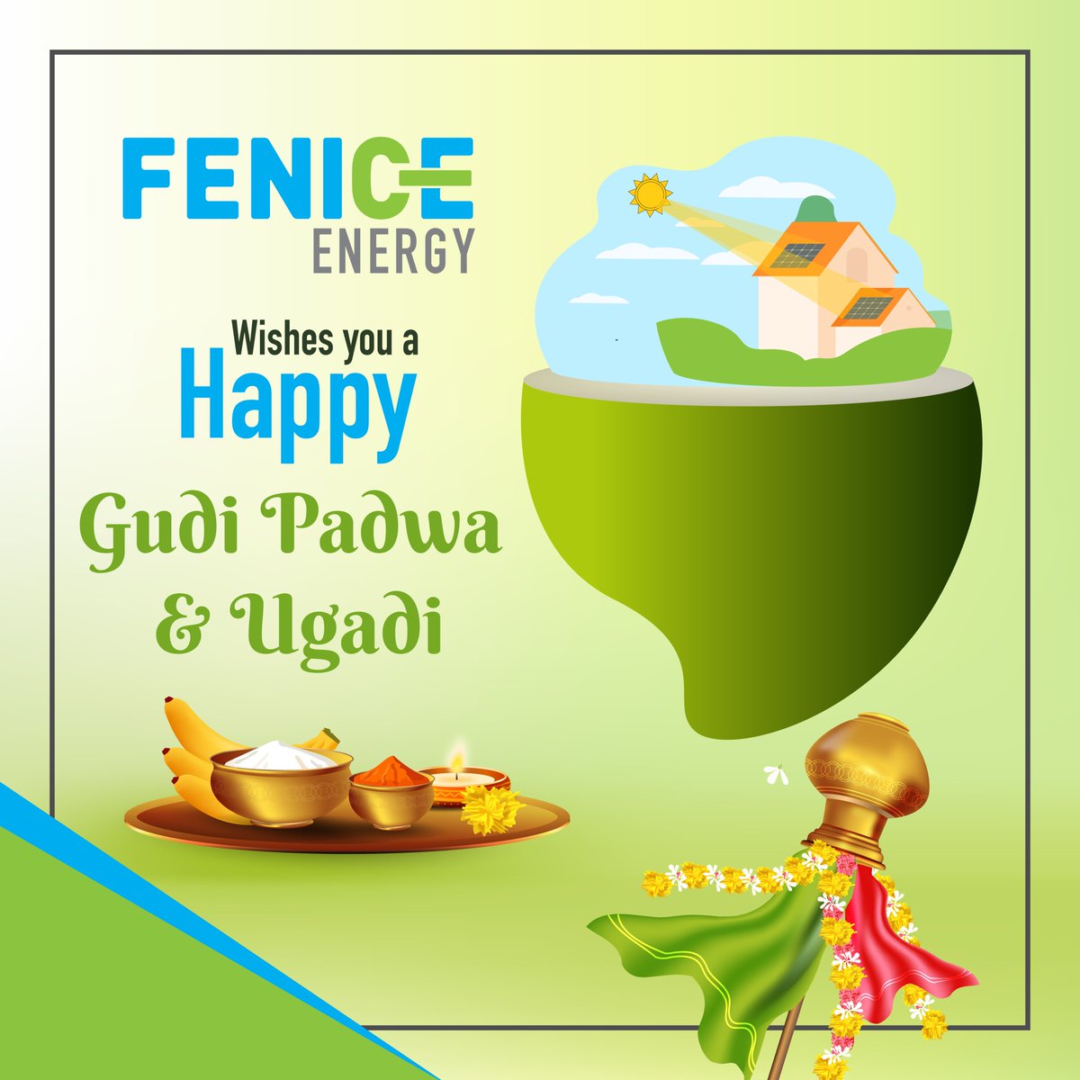 Happy Ugadi and Gudi Padwa - wishing you all the happiness and brightness of the sun.

#Ugadi2023 #gudipadwa2023 #festive #feniceenergy #india #renewableenergy #greenenergy #solar #energy #gogreen #renewablenergy #cleanenergy