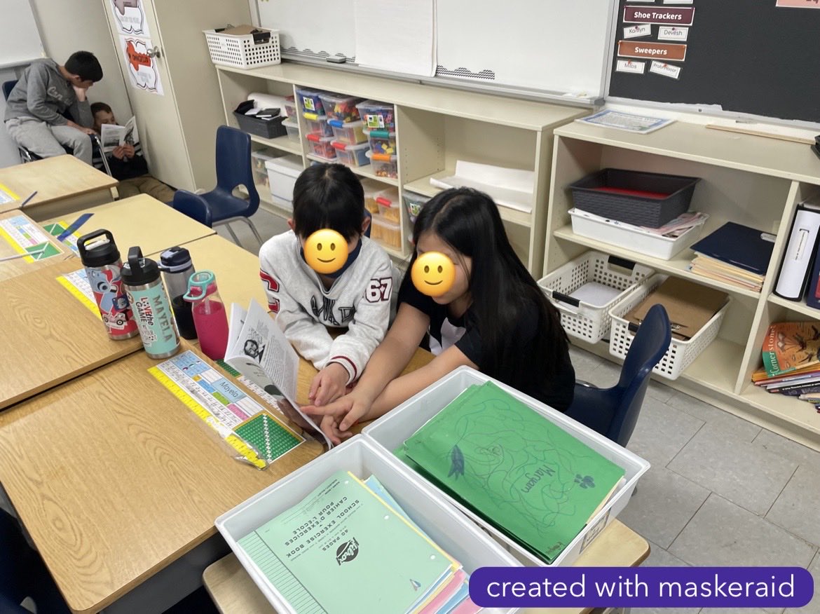 MJS_teach's tweet image. Supporting each other with partner reading about Samuel de Champlain! #structuredliteracy #pals ⁦@lkwwrdsb⁩ ⁦@wrdsb⁩