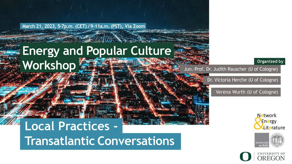 Judith Rauscher (@judith_rauscher) on Twitter photo Had a great workshop on "Energy & Popular Culture" today with colleagues from the U of Oregon & the Network Initiative "Energy & Literature." Thank you Matthew Bicakci, <a href="/HercheyCologne/">Victoria Herche</a>, <a href="/Leb_Beavers/">Kaleb Beavers</a>, <a href="/VerenaWurth/">Verena Wurth</a>, Rachel DiNitto & <a href="/sezer_salad/">Burak Sezer</a> for presenting! #EnergyHumanities Had a great workshop on "Energy & Popular Culture" today with colleagues from the U of Oregon & the Network Initiative "Energy & Literature." Thank you Matthew Bicakci, <a href="/HercheyCologne/">Victoria Herche</a>, <a href="/Leb_Beavers/">Kaleb Beavers</a>, <a href="/VerenaWurth/">Verena Wurth</a>, Rachel DiNitto & <a href="/sezer_salad/">Burak Sezer</a> for presenting! #EnergyHumanities