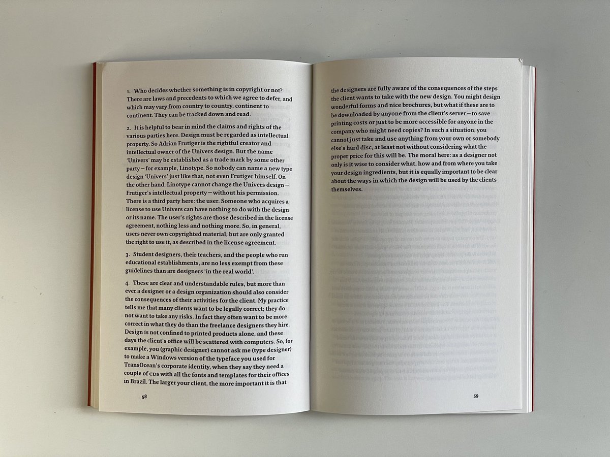 typofonderie's tweet photo. All (type) designers should read and reread Type Now by @FredSmeijers. His code of conduct (two pages) was already very relevant in 2003, it is even more crucial in 2023 and the AI. https://t.co/GiIdEsszsj