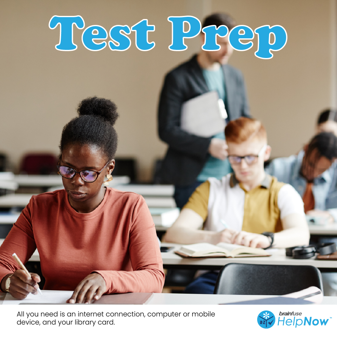HelpNow: Are you feeling overwhelmed with test preparation? Don't worry, you're not alone! Get help with @Brainfuse and OCPL! #helpnow #brainfuse #testprep