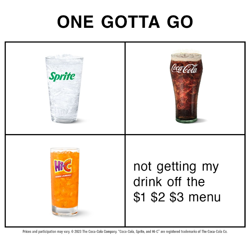 $1 $2 $3 Dollar Menu