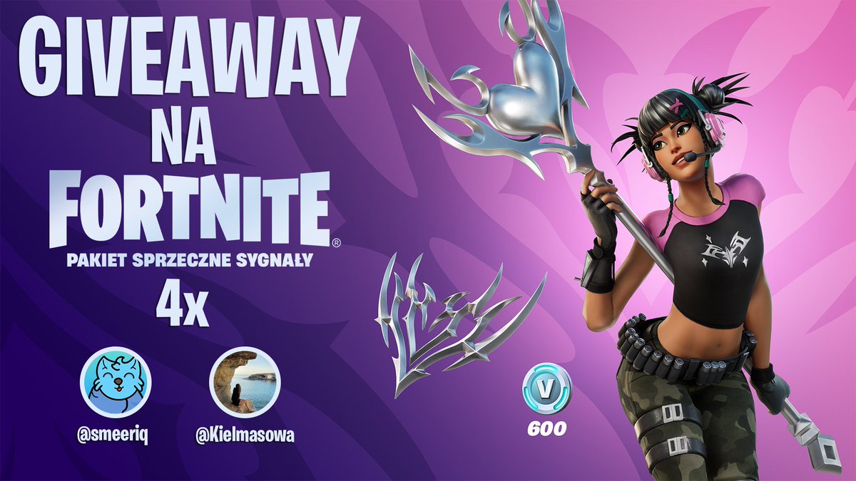 🚨 GIVEAWAY 🚨

📍 2x STARTER PACK DO WYGRANIA!

ZASADY:

🔥 FOLLOW: 
<a href="/smeeriq/">Smeeriq</a> 
<a href="/Kielmasowa/">Kielmasowa</a> 

🔥OZNACZ 2 ZNAJOMYCH, LIKE &amp; RETWEET 

🚨 [ 2x ] Dodatkowo dla osób z największą ilością LIKE również trafi Starter Pack! 

😎 Wyniki w Piątek!  GL! #FortniteMEGA