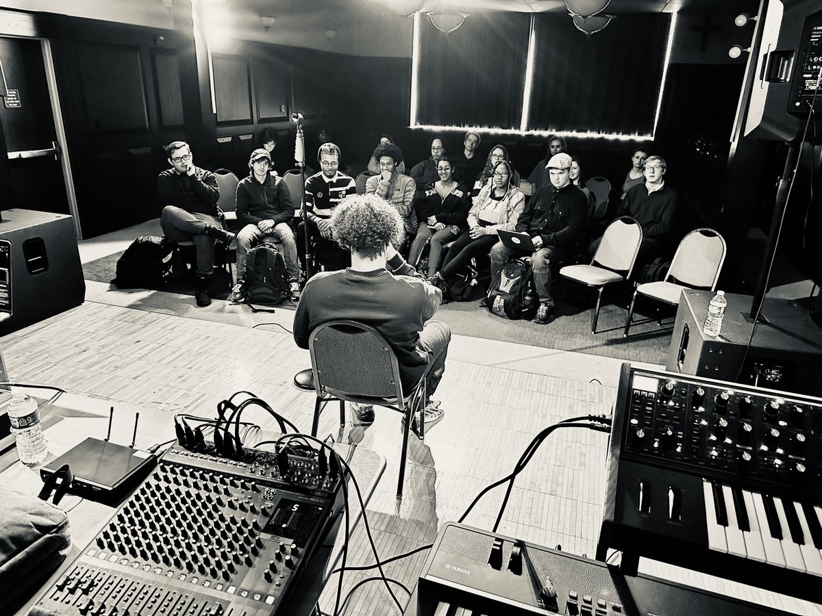 Kyle Skye and DJ M3LO provided great lessons to music students during their residency last week. Thank you to both of them for providing their expertise!