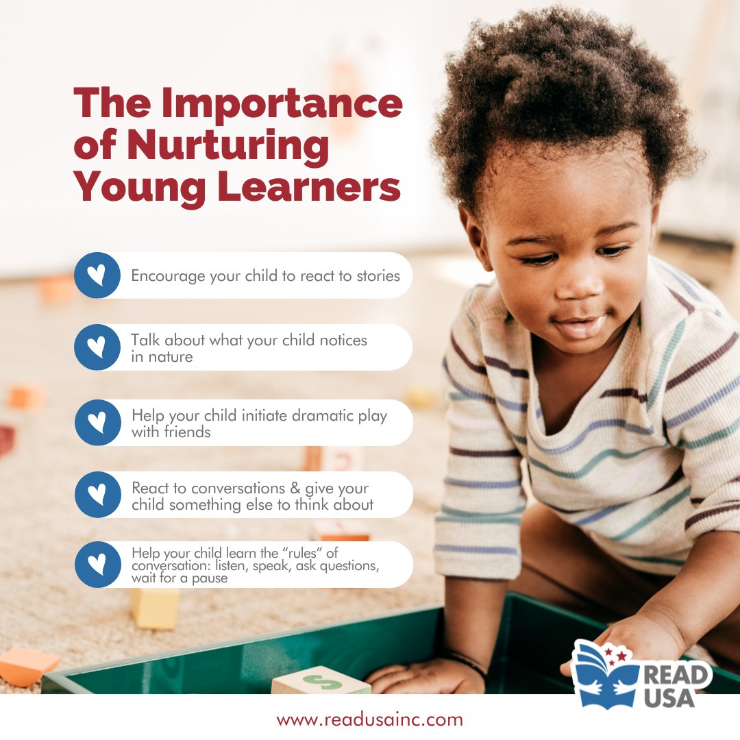 read_usa's tweet photo. A lot is happening in the lives of three- and four-year-old learners.
Language and play are the greatest tools for an early learner.
As a parent, you can help your little one develop their toolbox with these ideas.

#SupportLiteracy #read #books #READUSA #ParentsEducationCorner https://t.co/dpwOSD7hOM