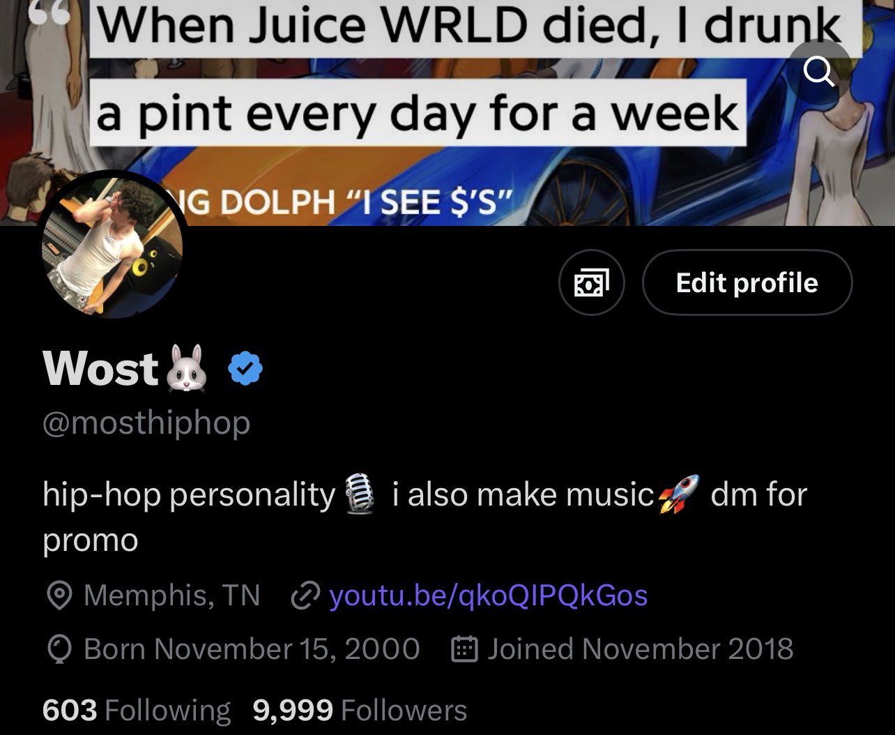 Wost🐰 on Twitter "UziFlexyy tbt juice wrld number https//t.co
