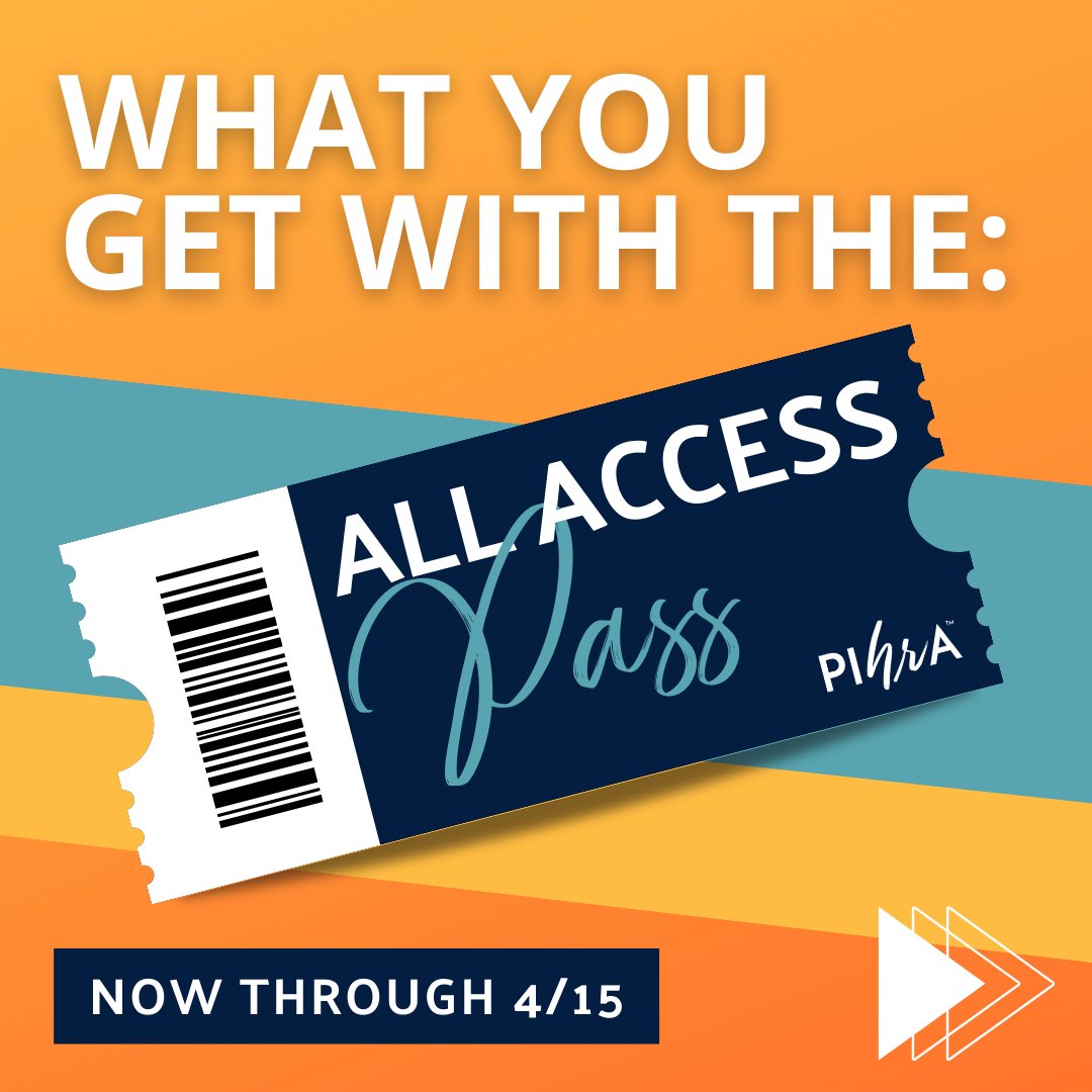 PIHRA's tweet photo. Ready to take your HR Career to the next level? Unlock unlimited access to our premium content with PIHRA's All Access Pass! 📚💻
Sign up now! https://t.co/qzNuLX9ebc
#PIHRA #AAP23 https://t.co/k3d9QX1R7F