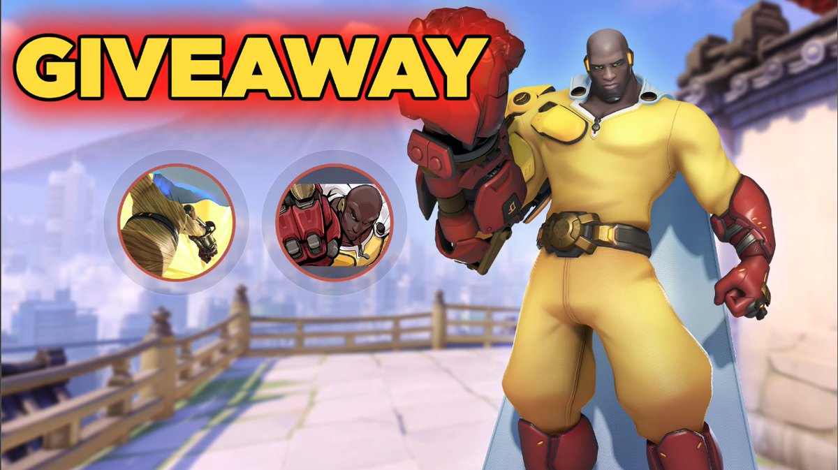 GetQuakedOn's tweet image. 🎁GIVEAWAY🎁
Overwatch 2 x One-Punch Man 
Saitama- Doomfist Legendary Bundle

All you have to do is: 
👊Follow @GetQuakedOn
👊Like This Post &amp;amp; Retweet ❤♻
👊Tag 1 Person In The Comments

Giveaway ends March 24
~Codes are provided by Blizzard Entertainment