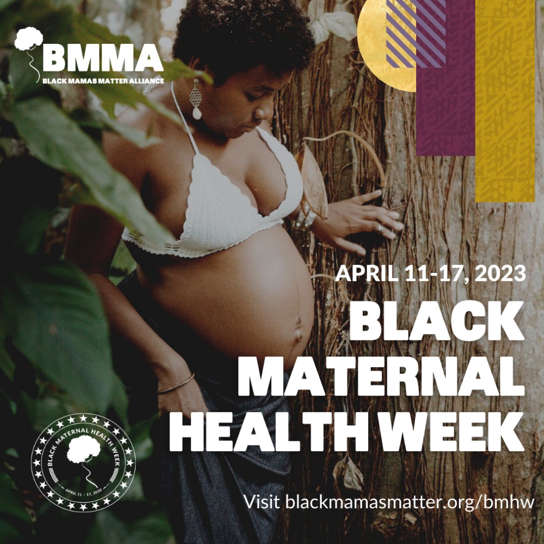 reproaction's tweet image. This #BlackMaternalHealthWeek, support us and
@BlkMamasMatter in centering Black Joy and amplifying the movement for better maternal, reproductive and birth outcomes for Black Mamas.