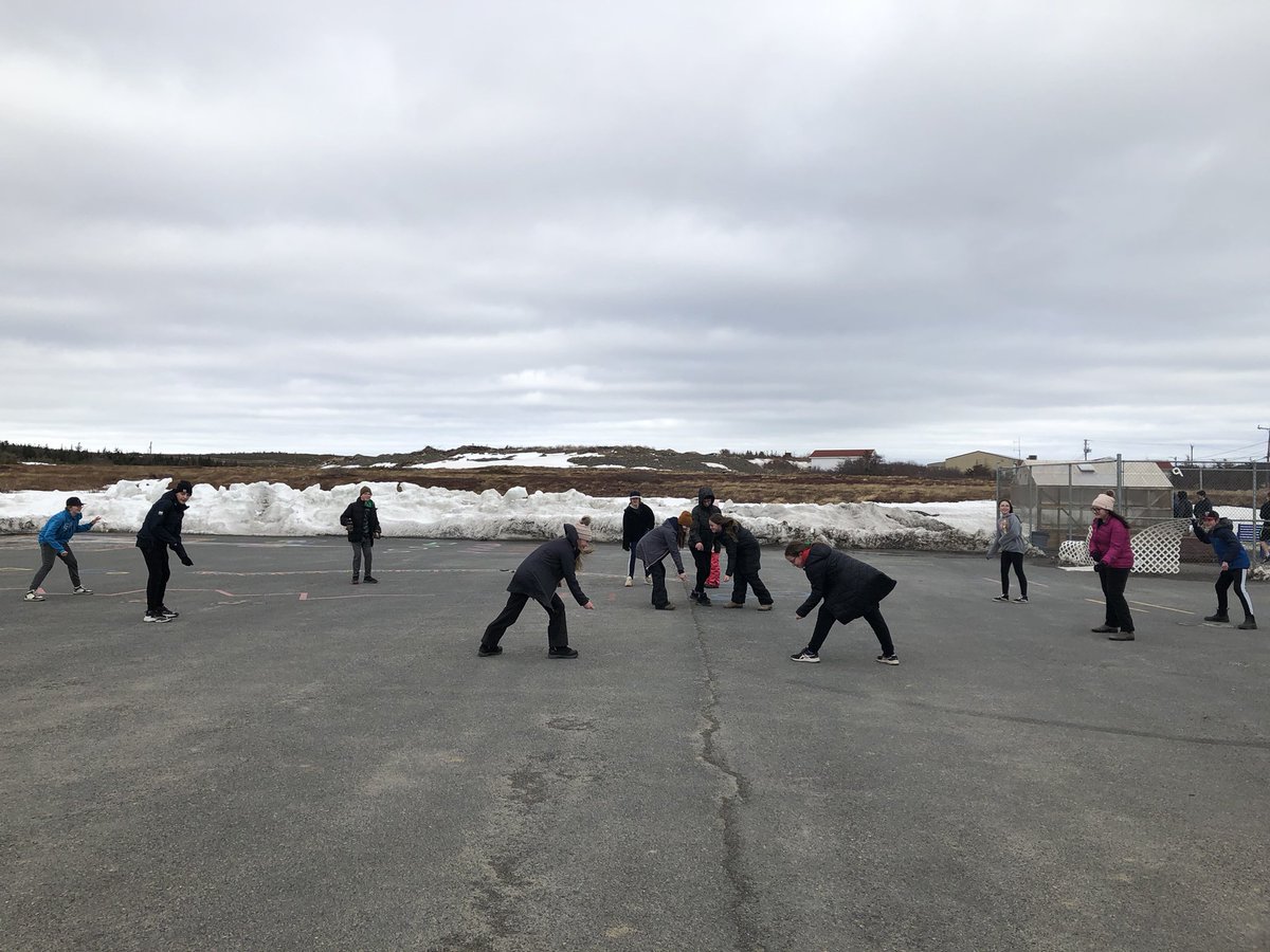 Mr_Randell's tweet photo. @TATwolves grade 7’s enjoying some @schoolsportsnl #dartoutdoors activities today!! Better late than never! https://t.co/NPjqRp2UdU