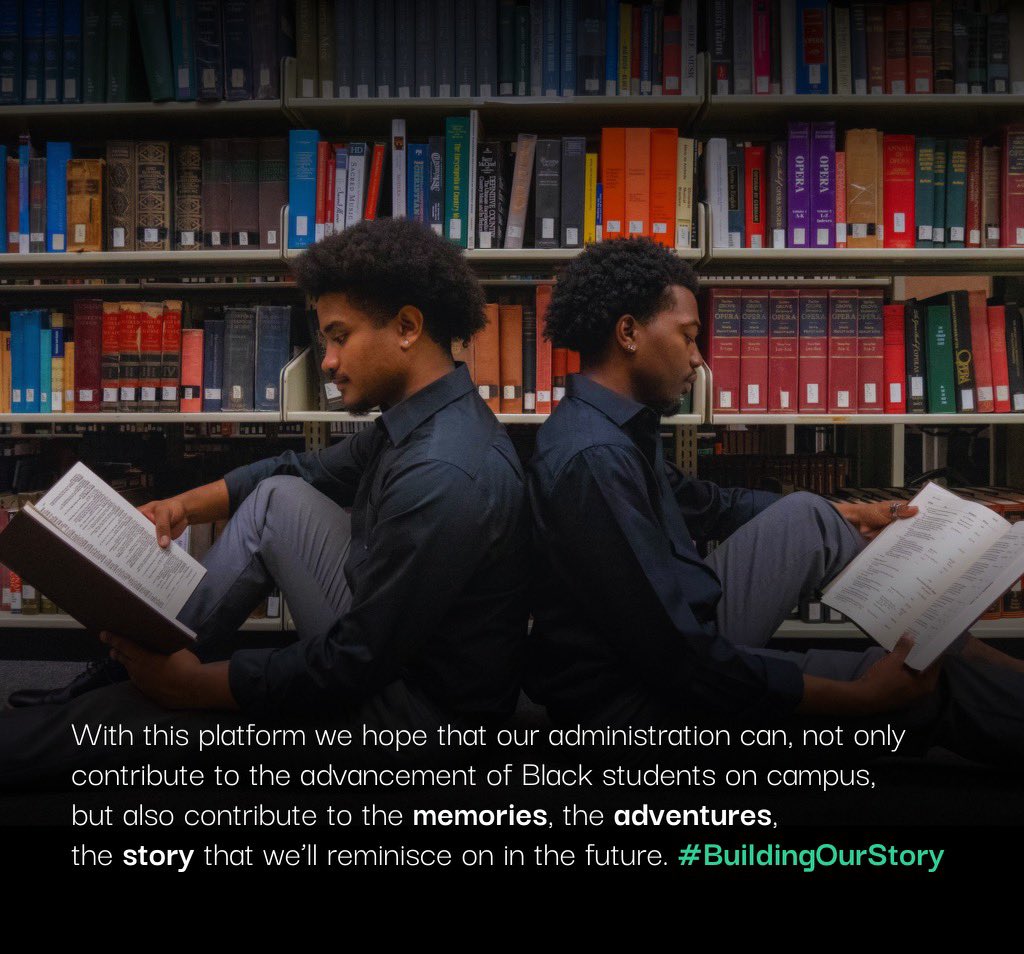 Vote Maurice Cruz and Shaun Simpson to be your 2023-2024 BSU President and Vice President! #BuildingOurStory ✍🏾