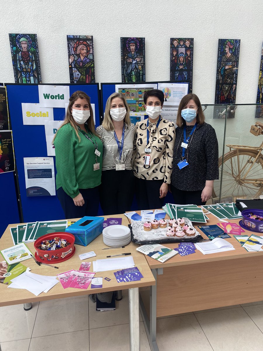 docs_ann's tweet photo. The Medical Social Work Department, MUH, celebrating World Social Work Day “Respecting Diversity Through Joint Social Action”@MaireadL2 @Carolin32802840 @catedonohoe2 @saoltagroup @JenningsMartina @CNMEMayoRos https://t.co/fL5IuVJBjt